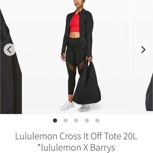 Lululemon x Barry’s Black Tote Bag